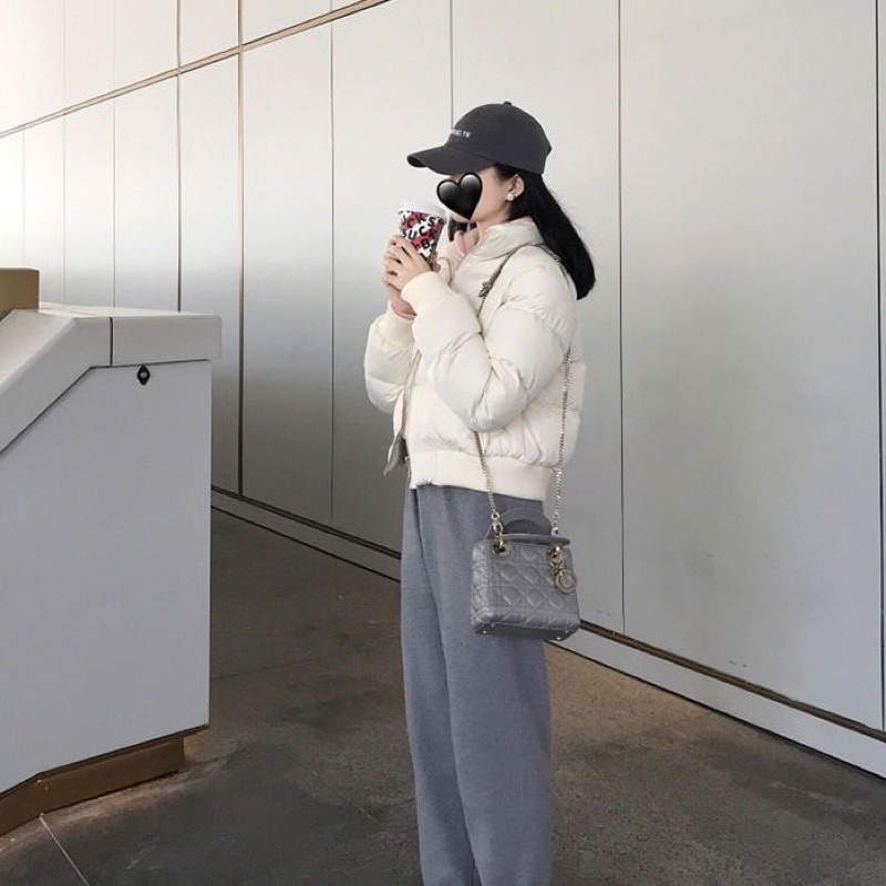 Áo khoác phao MÀU TRẮNG SỮA hàng QC 2022