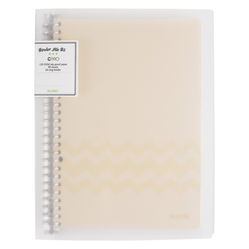 [Mã LIFEXANH03 giảm 10% đơn 500K] Sổ còng sắt B5 26 chấu 80 tờ Caro; binder file dễ refill giấy Klong MS 550