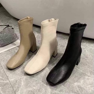Bốt dạ lót nỉ 6cm