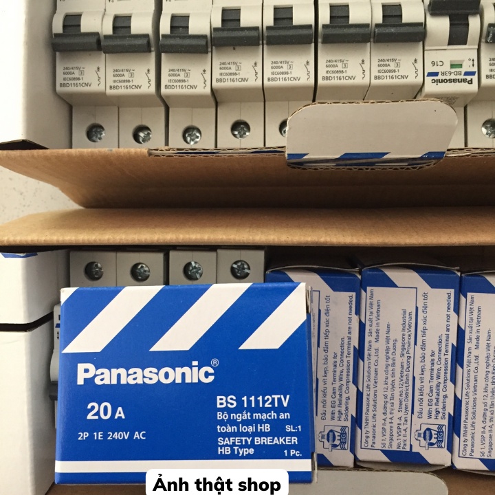 Át khối 20A, át điều hoà Panasonic chống giật