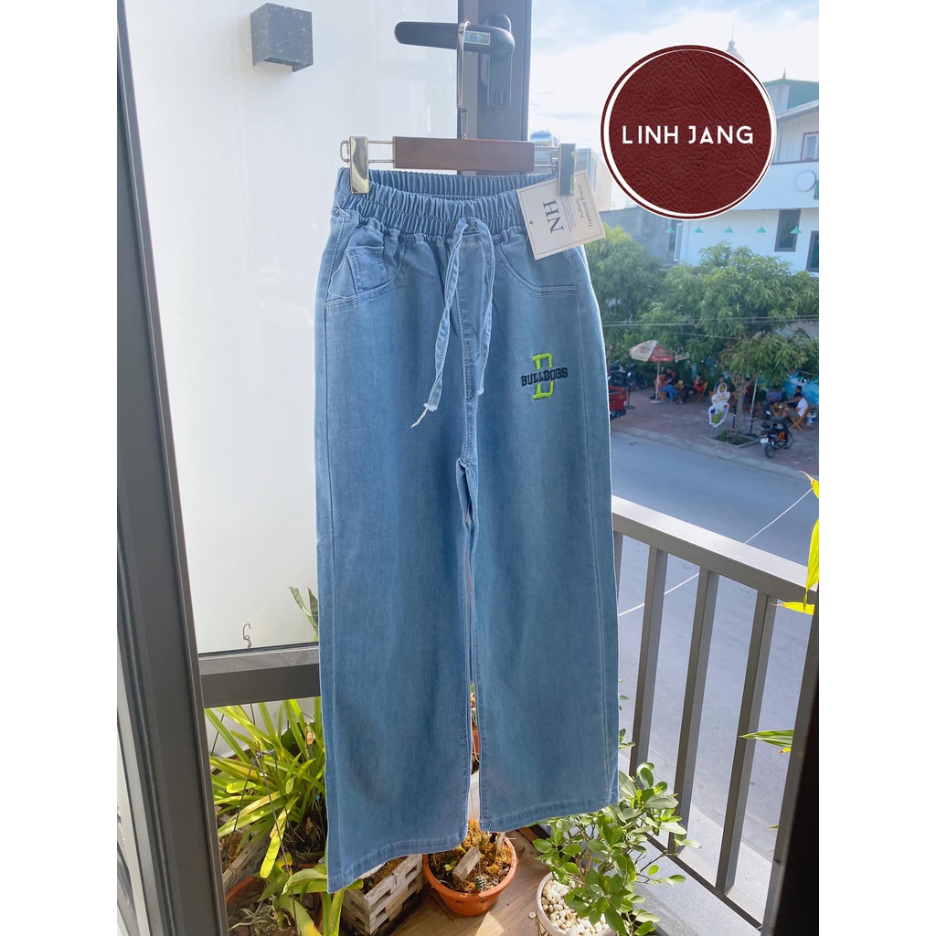 Quần suông Jean co giãn cho bé gái