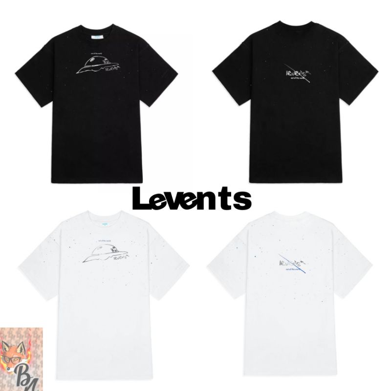 Áo tee Levents Spaceship - Black/White