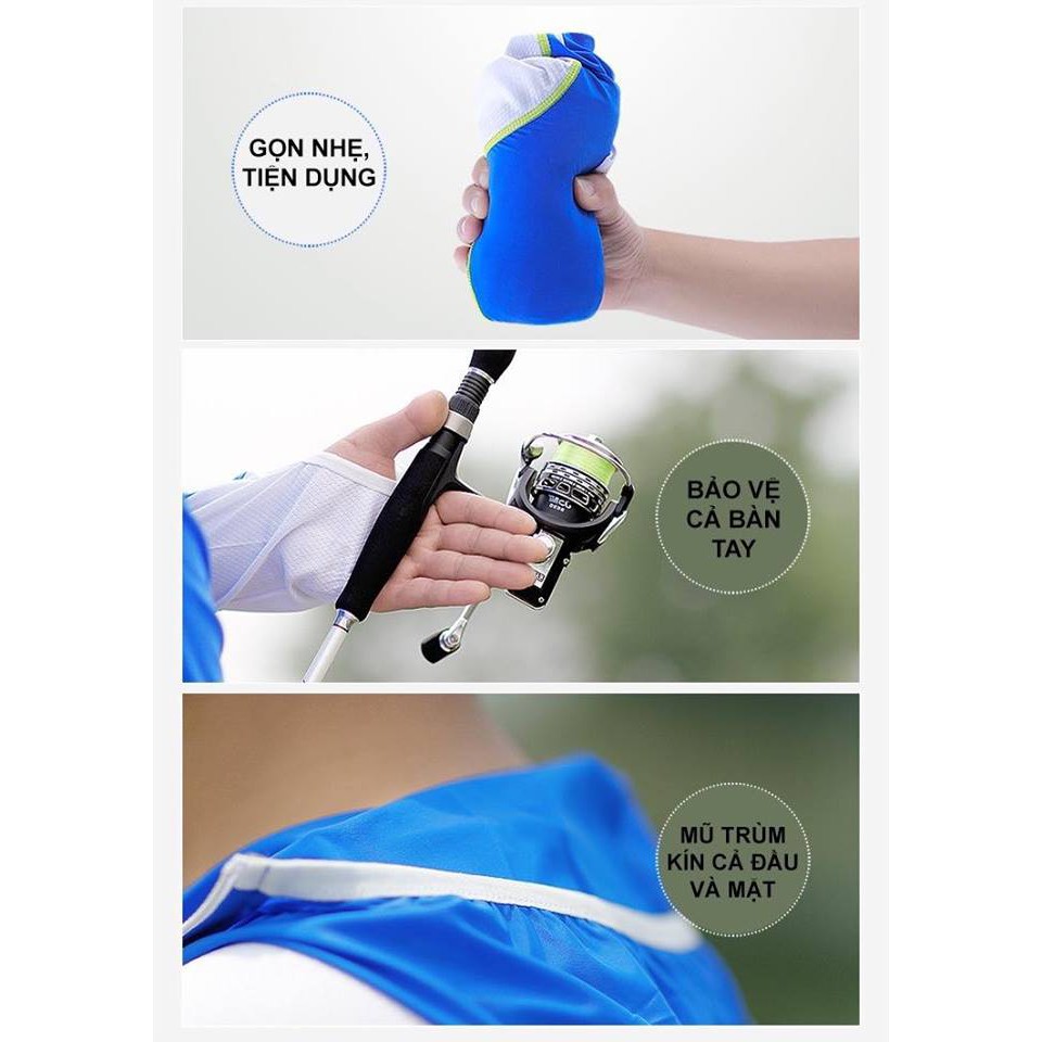 Áo chống nắng dành cho dân đi câu,dã ngoại.v..v.. ( mẫu số 1 ) | BigBuy360 - bigbuy360.vn