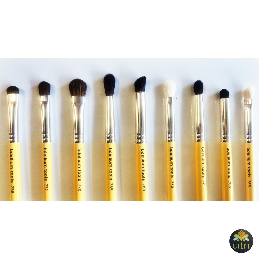 set 5 cọ Bdellium mắt khói Yellow Bamboo Smokey Eye 5pc brush set