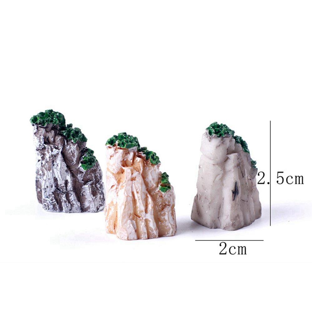 Mô Hình Ngọn Núi Mini Bằng Nhựa Resin Tự Nhiên Trang Trí Nhà Búp Bê