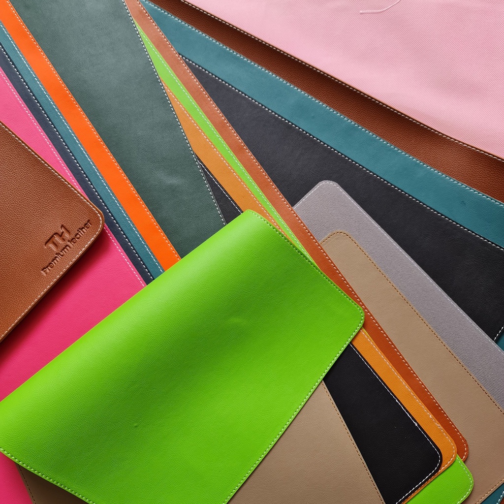 Thảm da, tấm lót da trải bàn làm việc TH Deskpad kiêm bàn di chuột mouse pad da size lớn  60x120,50x100