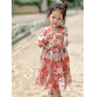 Đầm Lụa Hàn Quốc Cao Cấp bé gái BabyBean