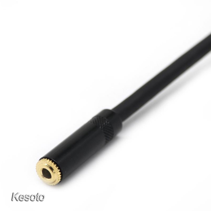 [KESOTO] XLR Male Jack to 3.5mm Female 1/8" TRS Stereo Microphone Audio Cable