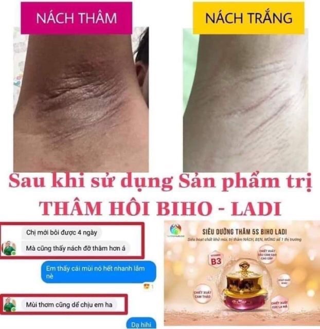 Combo BIHO LADI siêu dưỡng thâm 5s [mua 2 được 4] | BigBuy360 - bigbuy360.vn