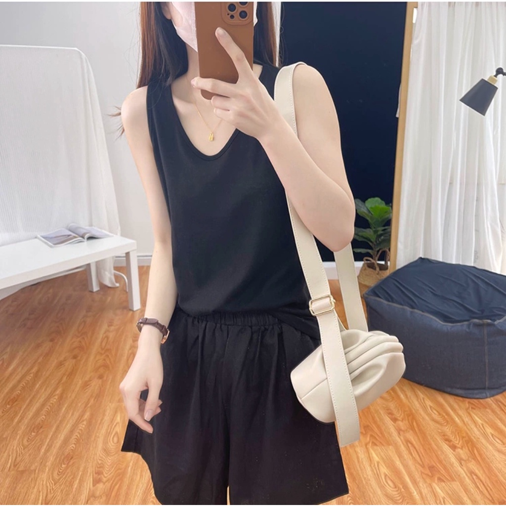 Áo Hai Dây/Ba Lỗ/Sát Nách 45-90kg thun Bozip thoáng mát, co giãn 3 màu