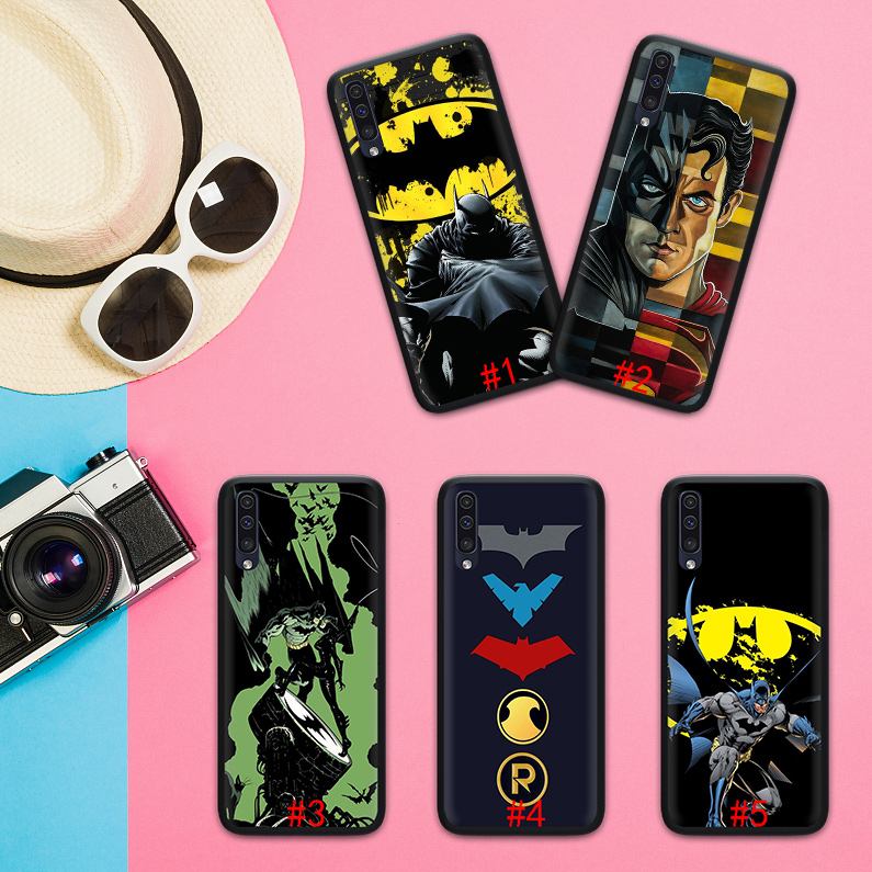 Ốp Lưng Silicone Hình Batman Cho Samsung A6 A7 A8 Plus A9 2018 A3 2016 A5 2017