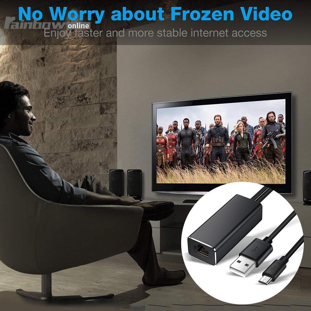 Bộ Chuyển Đổi Ethernet Chuyên Nghiệp Cho Amazon Fire Tv Google Home Mini Chromecast Ultra 2 1