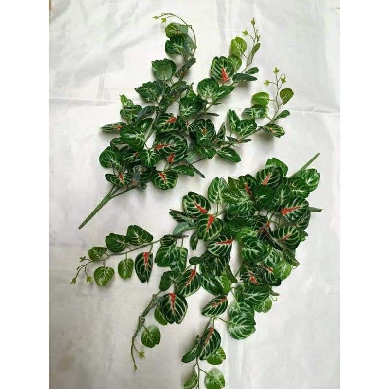 cụm lá giả .trang trí tường xanh.decor.cắm bình hoa