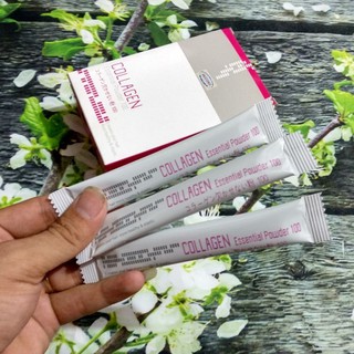 Bột Collagen Tươi MUGENS COLLAGEN ESSENTIAL POWDER Phục Hồi Tóc Nát Sun Gói 3g