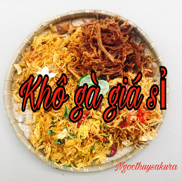 5KG KHÔ GÀ CAY LÁ CHANH LOẠI NGON