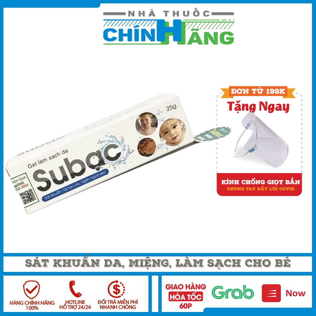 Su Bạc - gel sát khuẩn da, vùng miệng, làm sạch và tái tạo tuýp 25gr