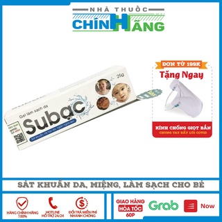 Su Bạc - gel sát khuẩn da, vùng miệng, làm sạch và tái tạo tuýp 25gr