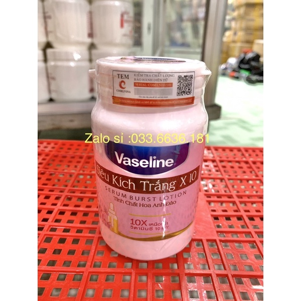 kem kích trắng vaseline Thái Lan ngày và đêm hủ 250g