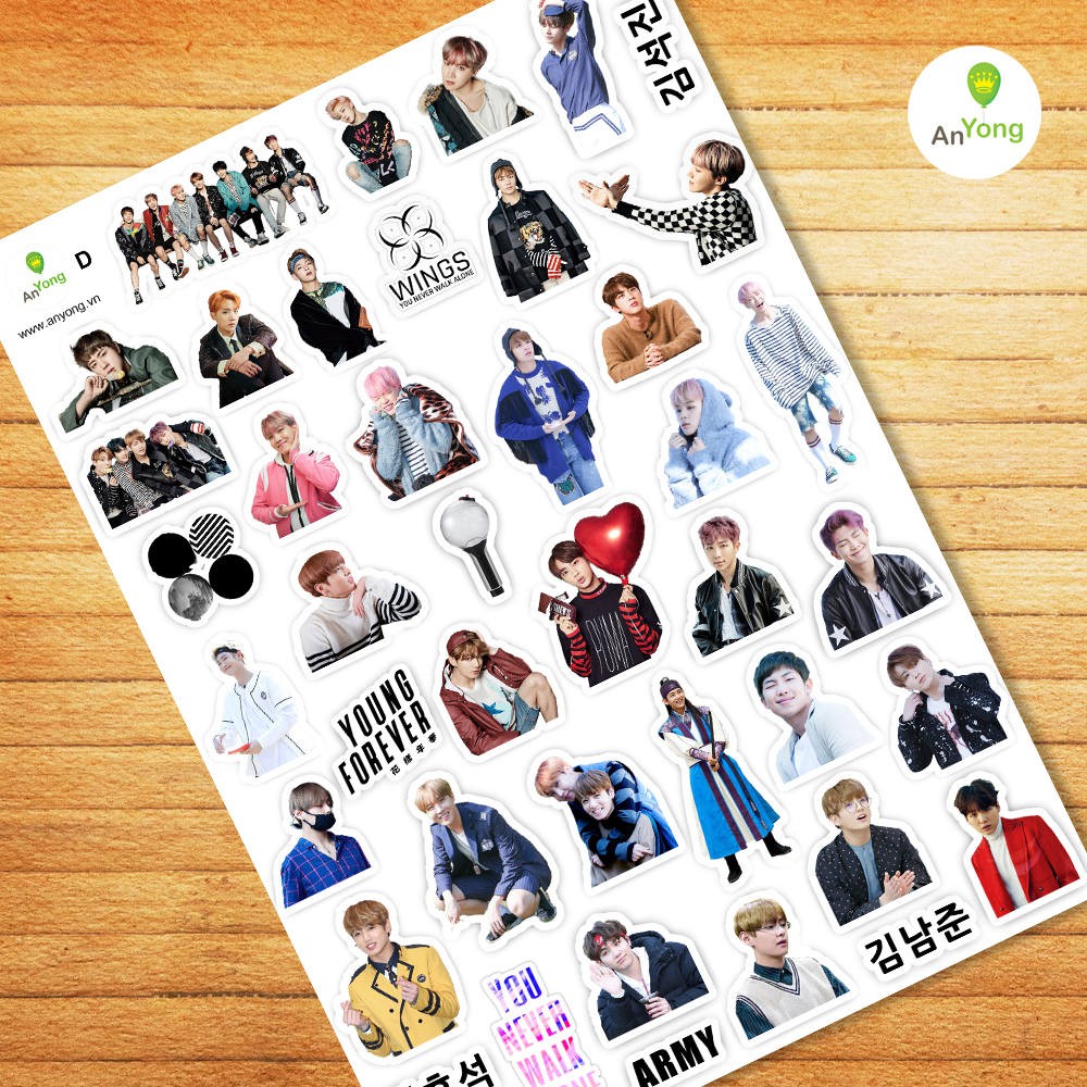 Hình dán Sticker BTS