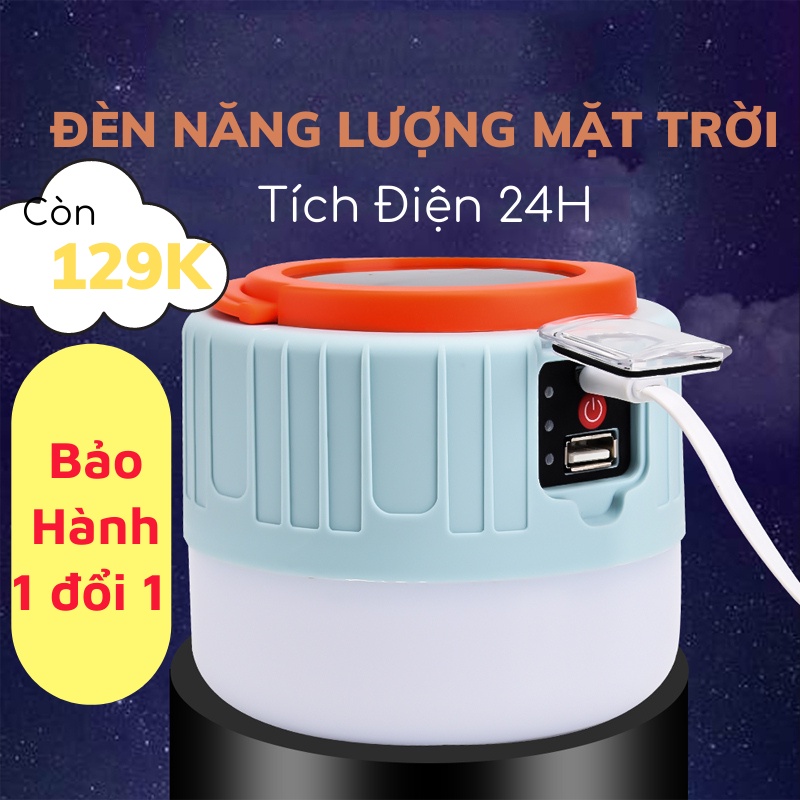 Bóng Đèn Năng Lượng Mặt Trời Đèn Năng Lượng Mặt Trời Tích Điện Siêu Sáng Có Móc Treo Tích Hợp Sạc Điện Thoại titan.st