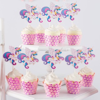 Cắm Bánh Cupcake - Unicorn