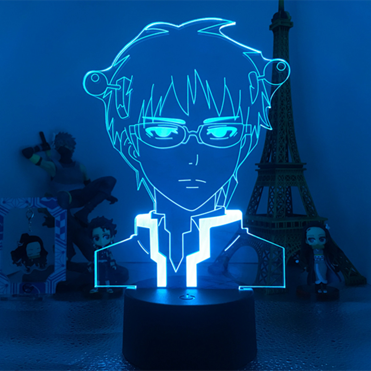 Đèn Ngủ Led 3d Hình Anime The Disastrous Life Of Saiki K Có Thể Thay Đổi Màu Sắc Độc Đáo