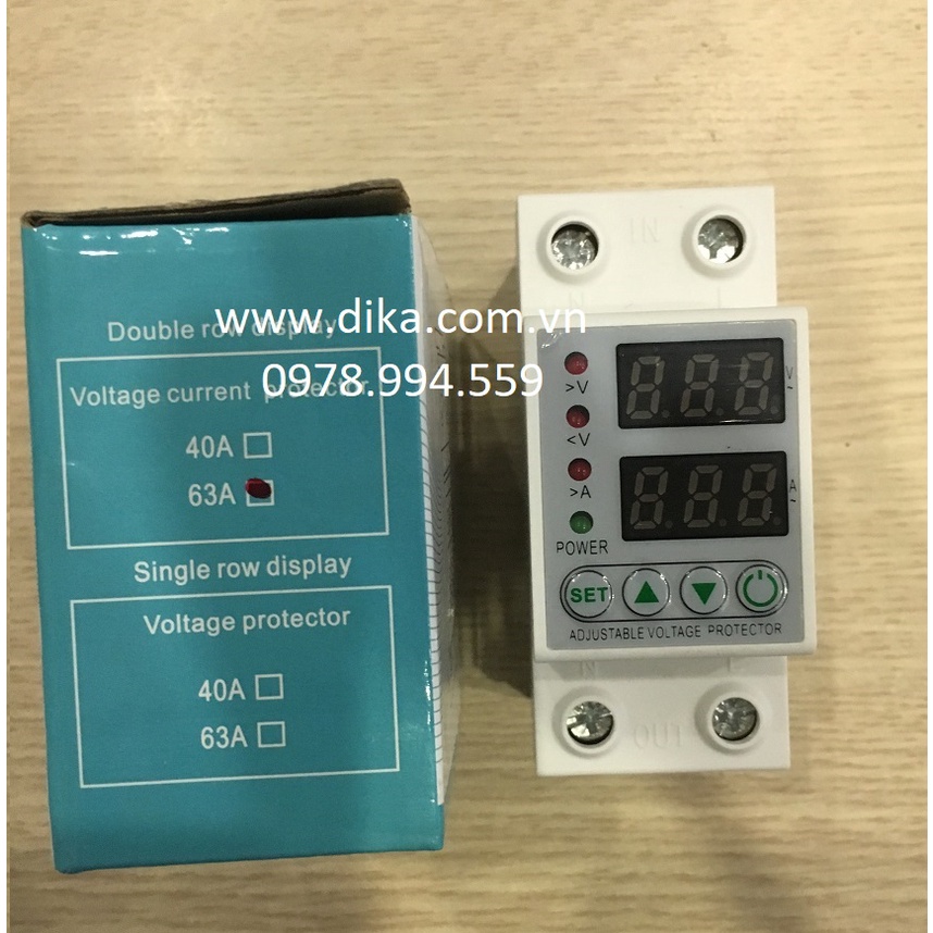Rơ le bảo vệ điện áp, dòng điện SVP-916 cao áp, thấp áp, quá dòng 220V, 63A