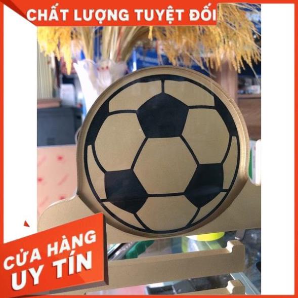 Giá treo huy chương Bóng đá 58x17, Vàng RichGold ánh kim, tặng kèm như hình