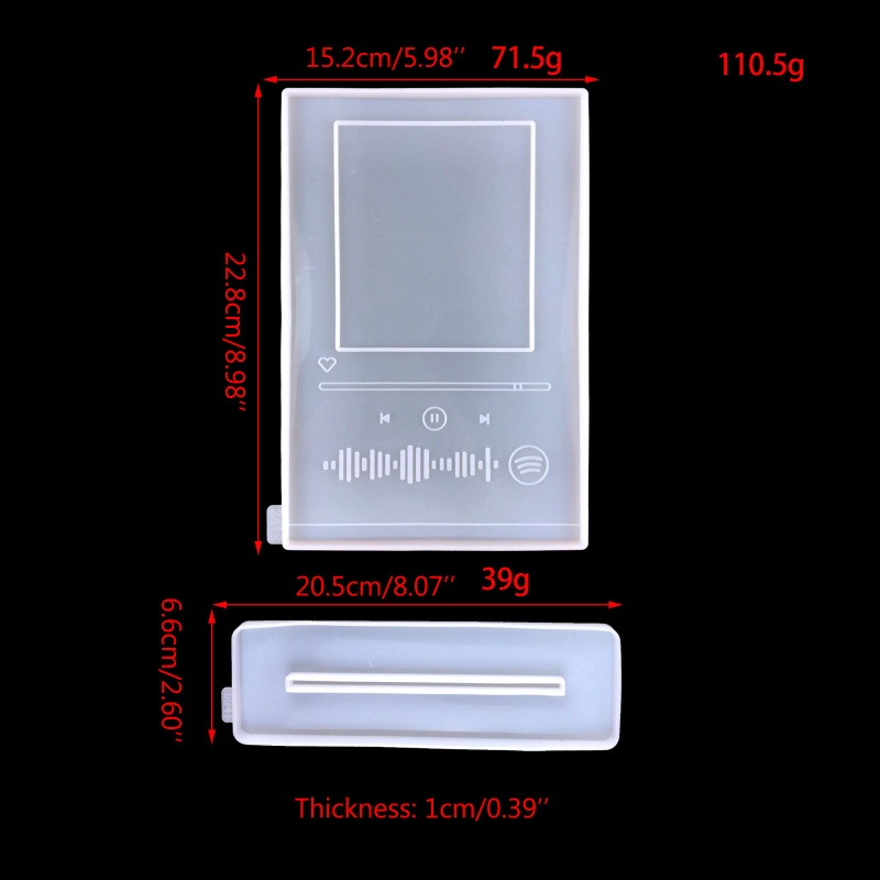 Khuôn Silicone Làm Khung Ảnh MP3 Để Bàn Trang Trí DIY