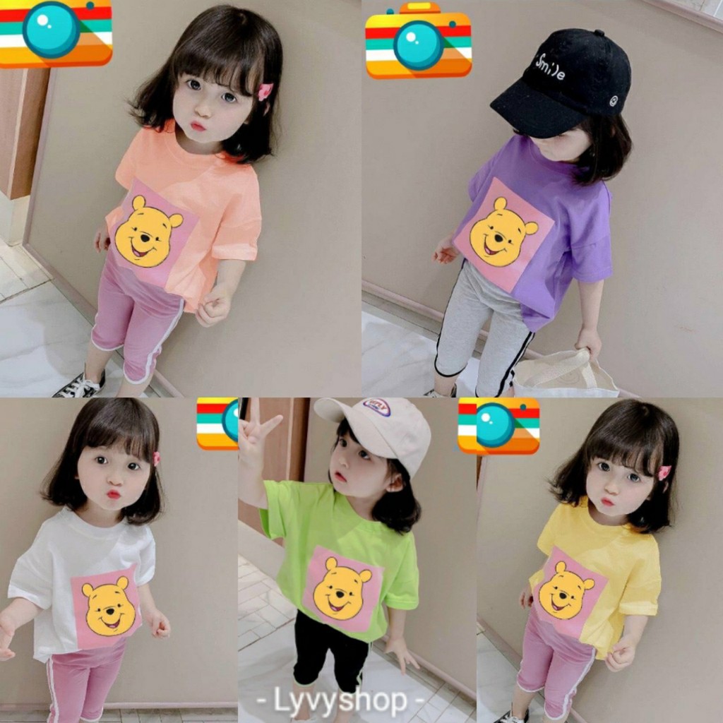 Lyvyshop - (Cotton SG chính phẩm) Bộ quần áo bé gái siêu dễ thương từ 09-28kg