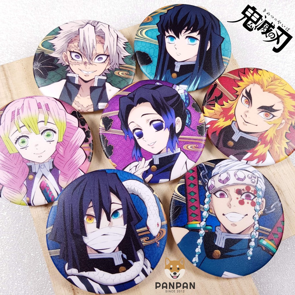 Huy Hiệu TRỤ Kimetsu No Yaiba (6CM)