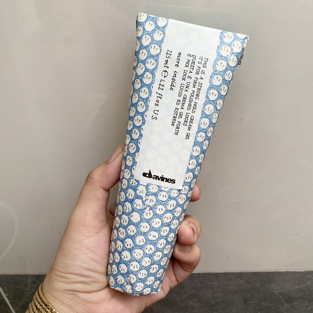 KEM SỮA SIÊU GIỮ NẾP TÓC DAVINES STRONG HOLD CREAM GEL 125ML