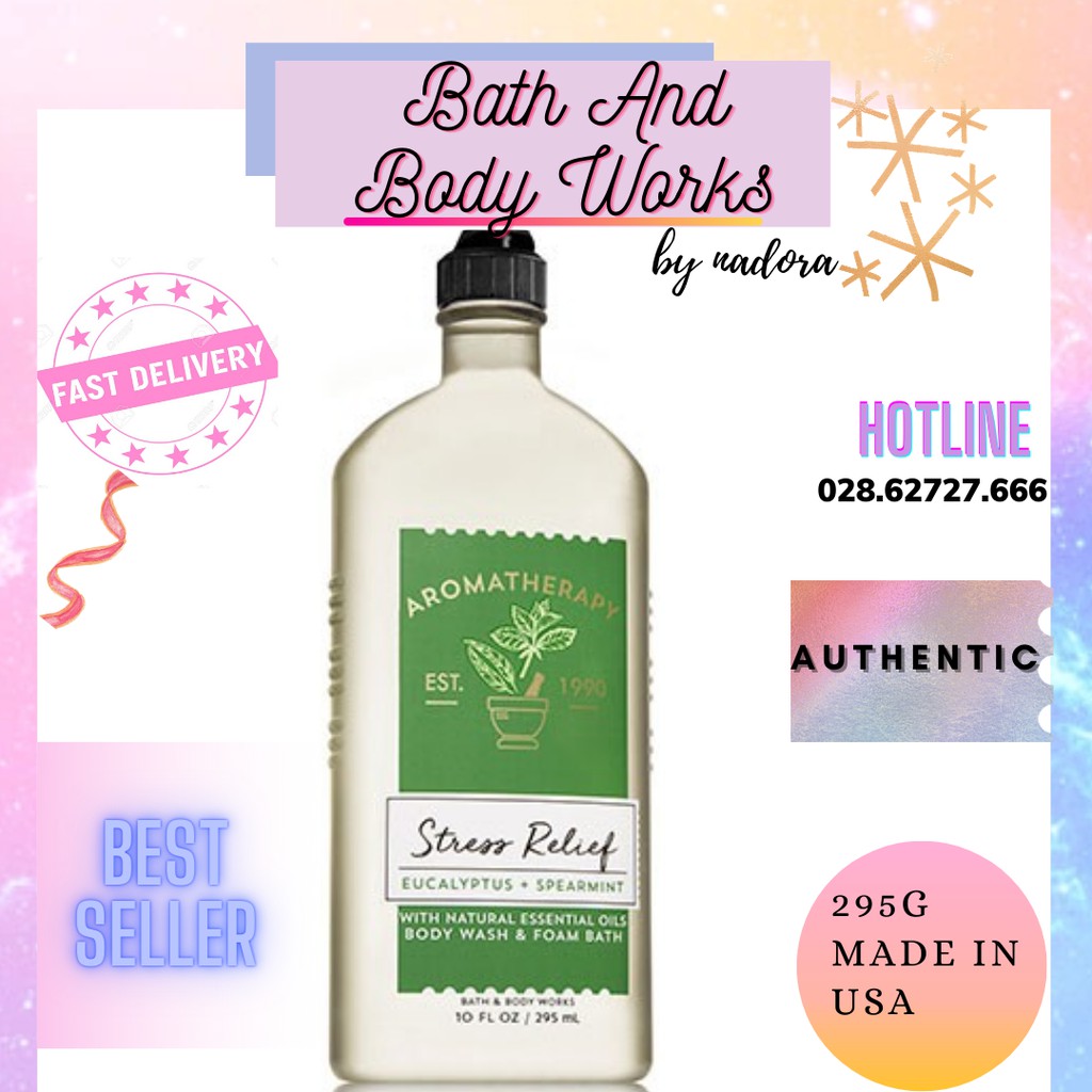 Sữa Tắm Bath And Body Works Aromatherapy - Stress Relief Eucalyptus + Spearmint