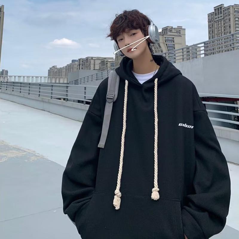 Áo Hoodie Thể Thao Ngoại Cỡ In Chữ Giản Dị Thời Trang Hàn Quốc Dành Cho Nam