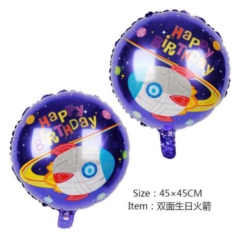Bộ bong bóng trang trí chủ đề xe cộ cho bé nhiều màu tnoi97