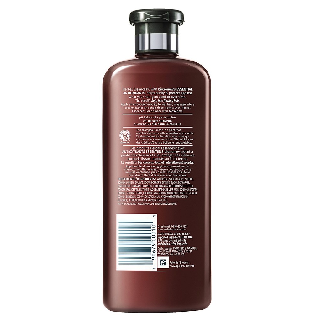 Dầu gội/xả giúp tóc khoẻ Herbal Essences Biorenew Vitamin E & Cocoa Butter Strength 400ml