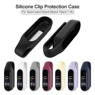 Vỏ Silicon Có Khóa Kẹp Bảo Vệ Cho Đồng Hồ Thông Dụng Xiaomi MiBand Mi Band 4 5 6 7 NFC band5