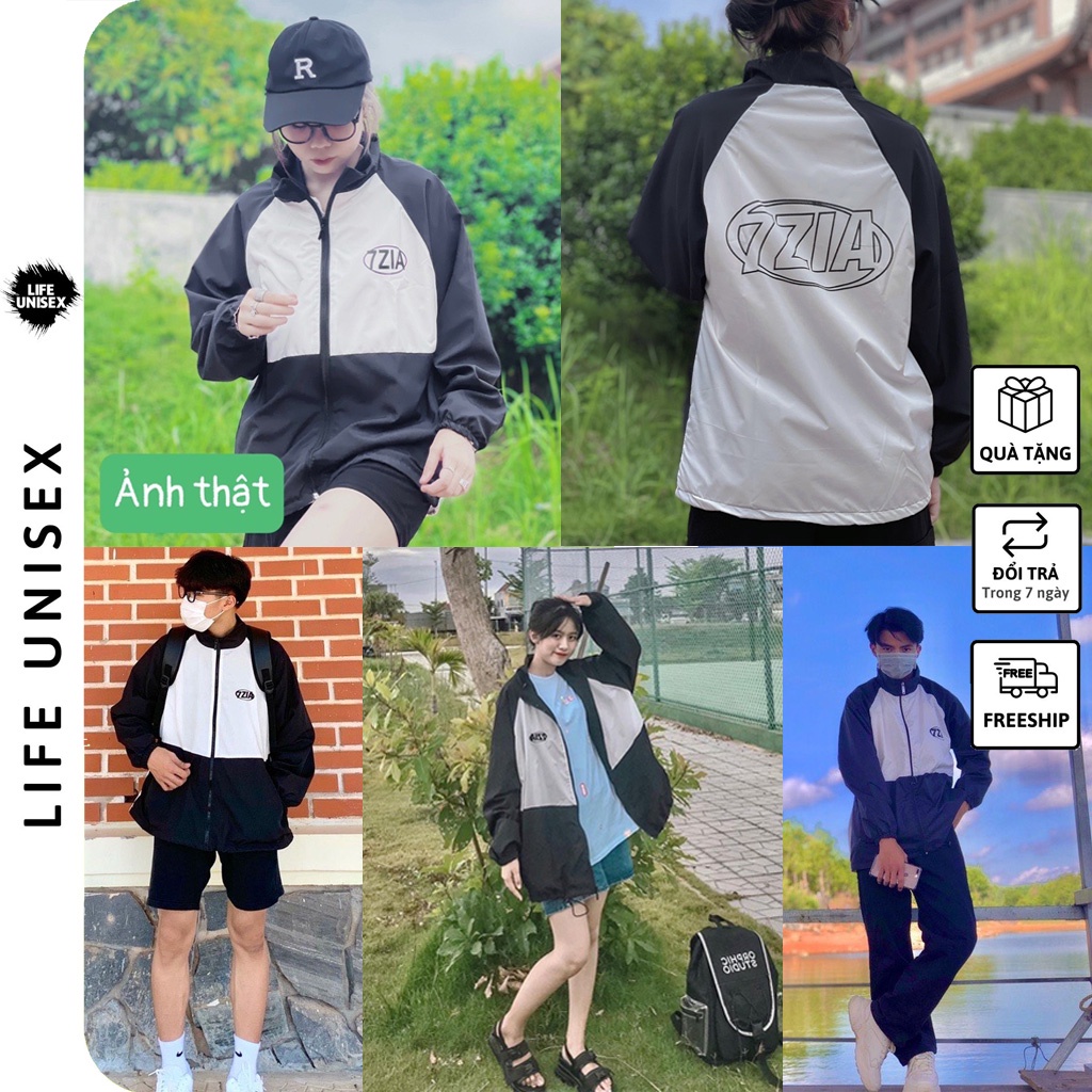 Áo Khoác Dù 7ZIA Ulzzang Nam Nữ Unisex Form Rộng Bomber Jacket Life Unisex