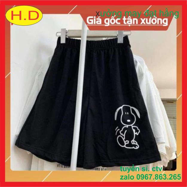 Quần đùi logo chó