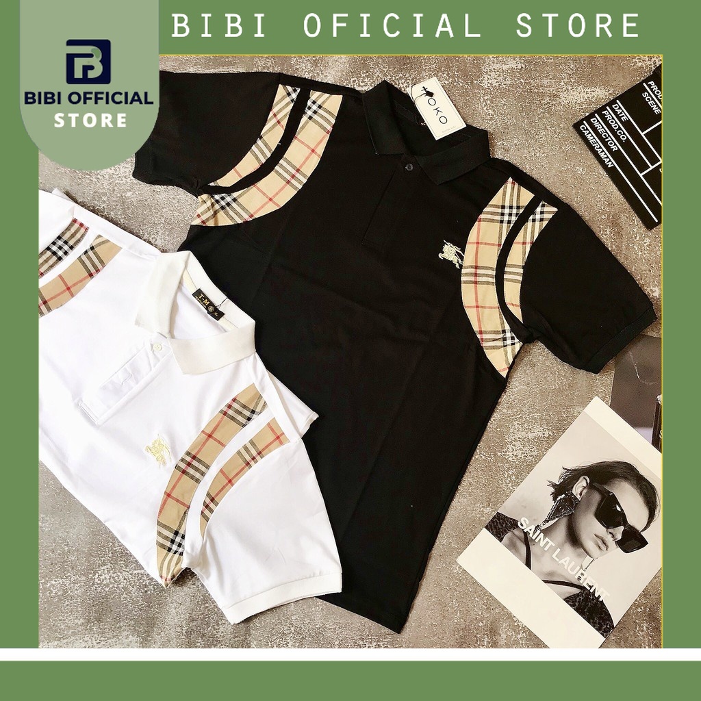 Áo Thun nam có cổ BURBERRY thun nam ngắn tay: Kiểu dáng Hàn Quốc chất liệu cotton , co giãn 4 chiều