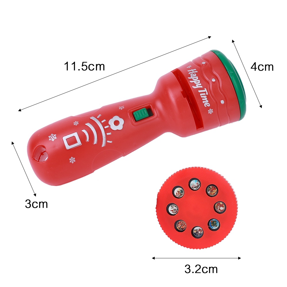 Đèn Pin Chiếu 24 Họa Tiết Giáng Sinh Dành Cho Trẻ Em