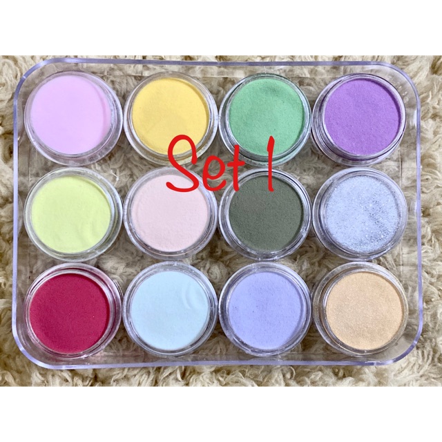 Set 12 hủ bột làm hoa. ( set 01 )