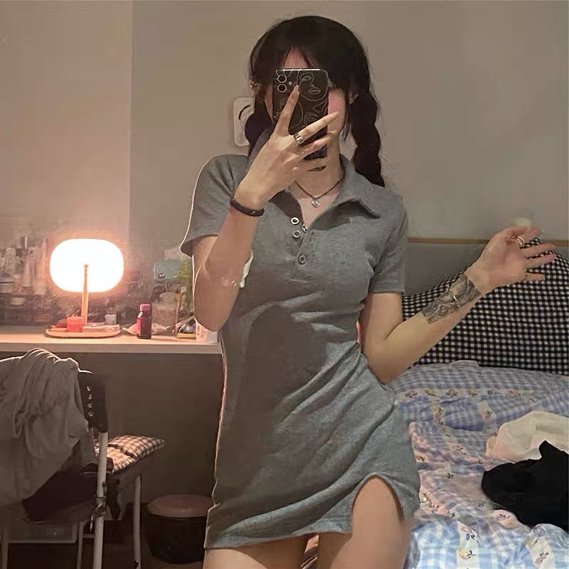 VÁY ÔM POLO HÀN XẺ ĐÙI KOREA 99 / ĐẦM BODY