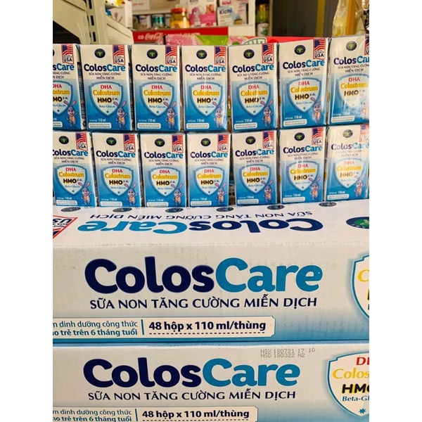 Thùng sữa pha sẵn Coloscare 110ml