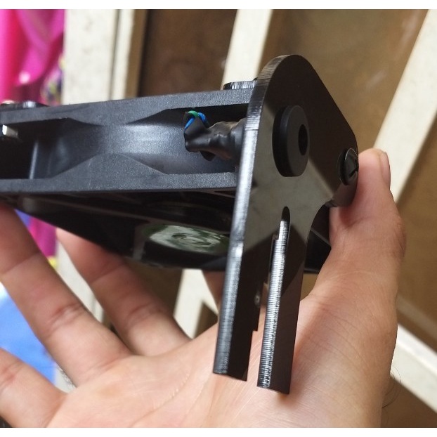 Quạt chế đơn, đôi, ba tản nhiệt cho hồ thủy sinh, CHÂN MICA NÂNG CẤP 3 LY CỨNG CÁP