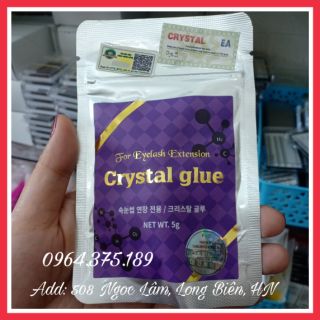 KEO NỐI MI CRYSTAL KHÔNG CAY SIÊU BỀN 6-8 TUẦN