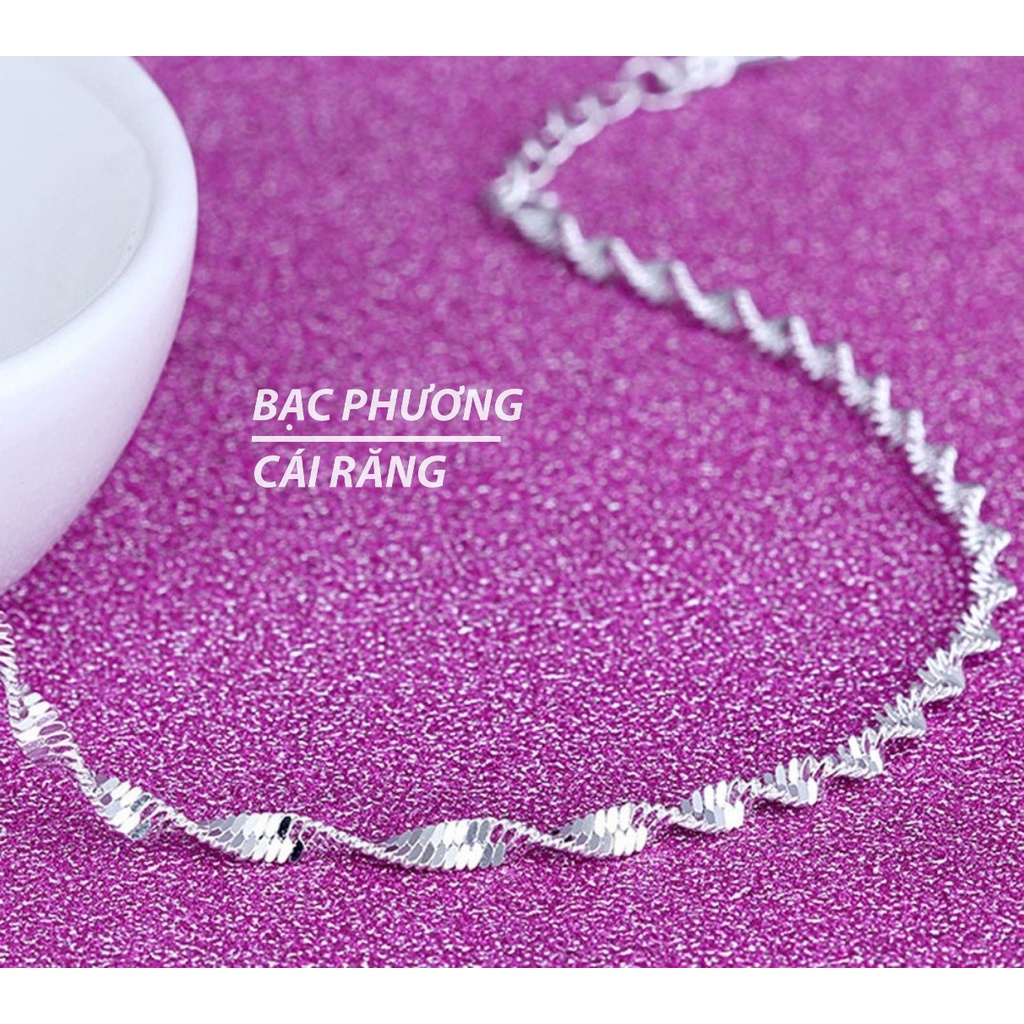 Dây Chuyền Kiểu Xoắn Mẫu Vàng Trắng Ý Cao Cấp