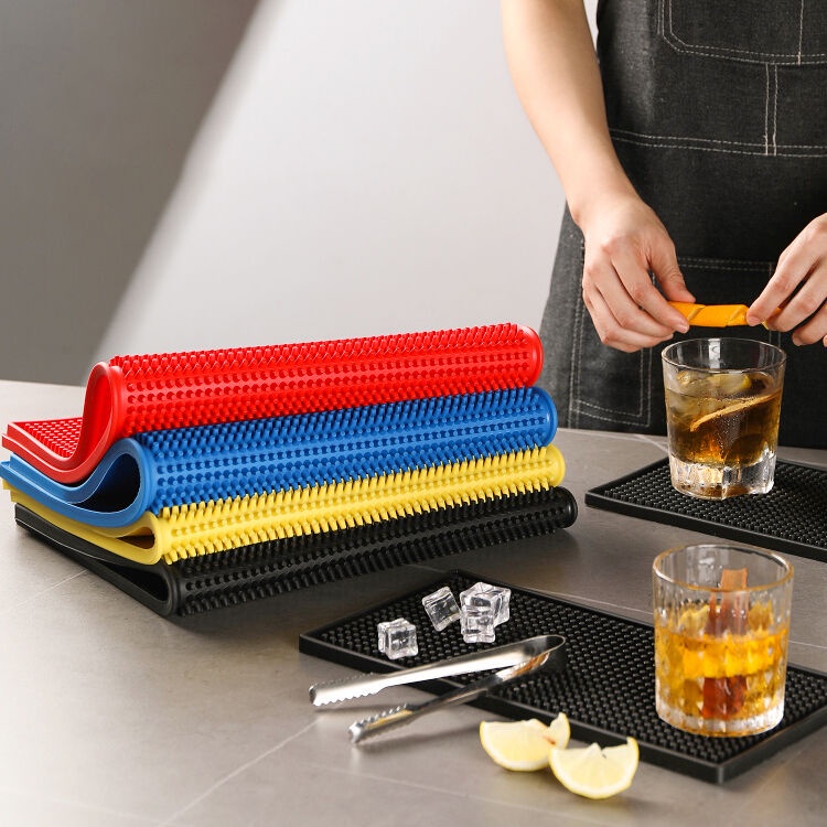 Thảm bar pha chế Proki - Thảm lót cốc văn phòng, lót sàn bằng cao su chống tràn làm bàn trà đa năng, tiện lợi