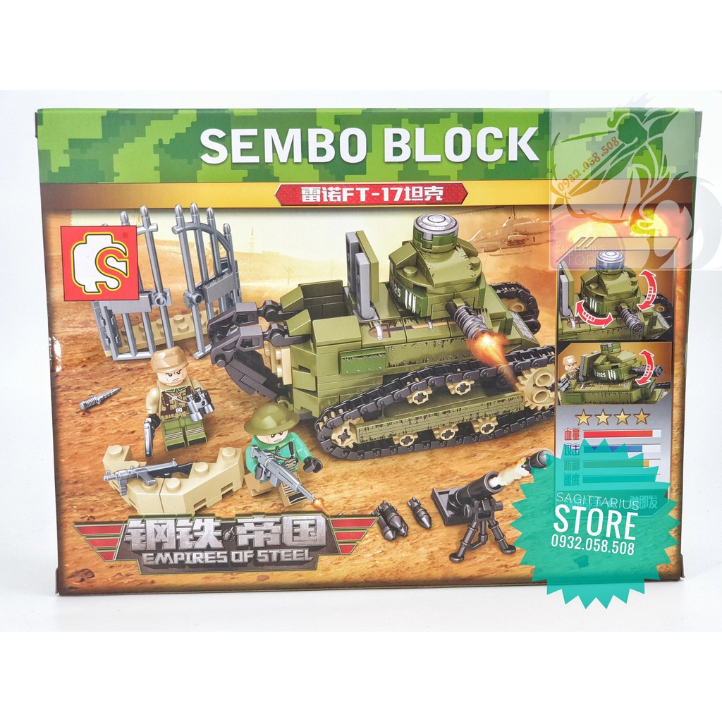 Lego Sembo 101269 Lắp Ráp Xe Tank Chiến Đấu