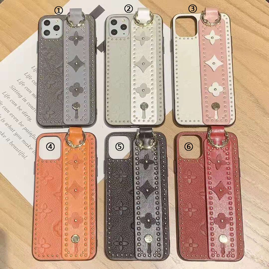 Ốp điện thoại da mềm có vòng đeo tay cho IPHONE11 PRO MAX XSMAX XR XS I6/7/8 PLUS